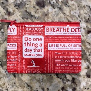 Lululemon zippered card pouch